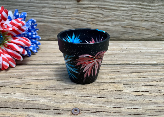 Mini Fireworks Flower Pot 2.25in