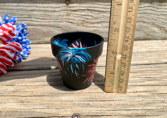 Mini Fireworks Flower Pot 2.25in