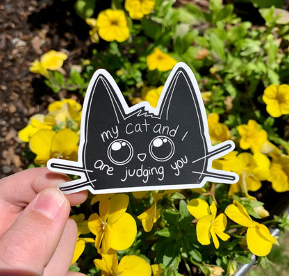 Judging Cat Sticker